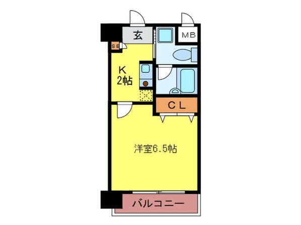 ﾀﾞｲﾅｺｰﾄｴｽﾀﾃﾞｨｵ平尾(1003)の物件間取画像